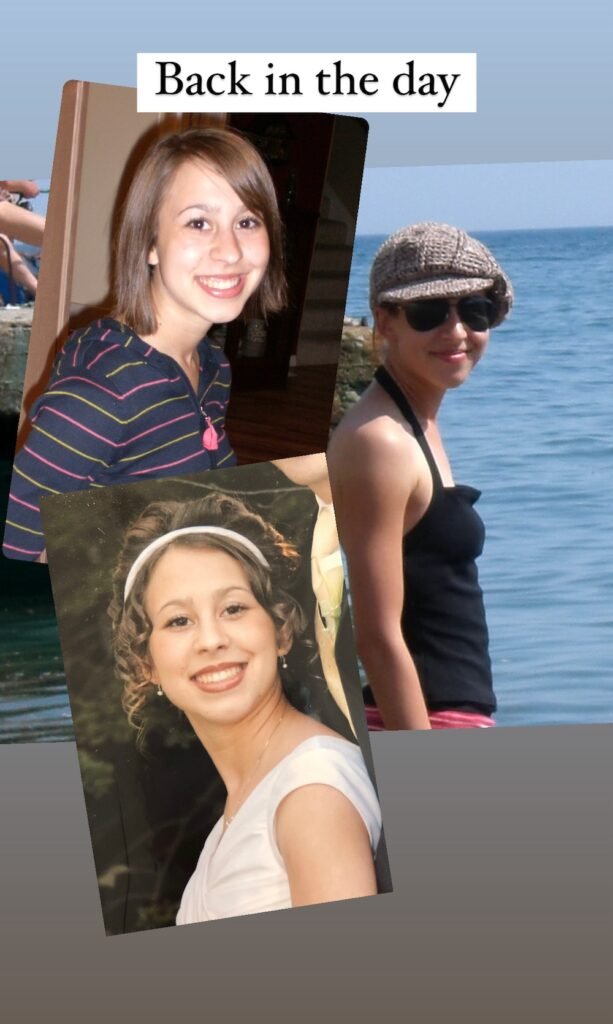 before pictures of Anya that show forward head posture and spinal curvature