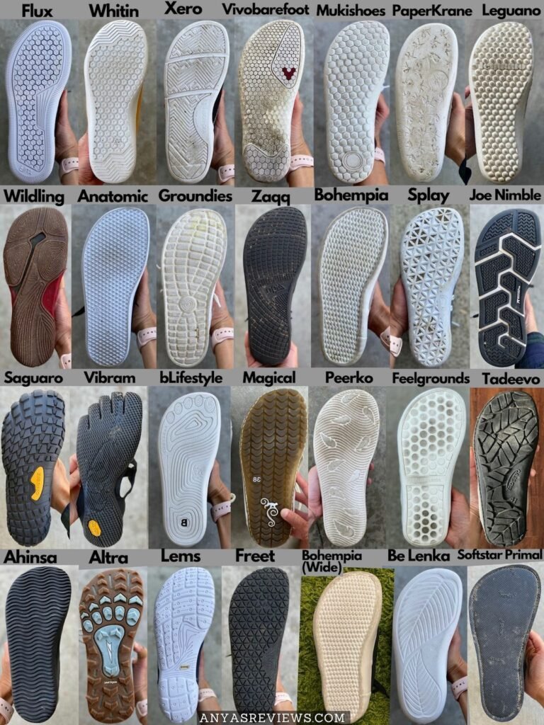 Barefoot shoe brands from narrow to wide