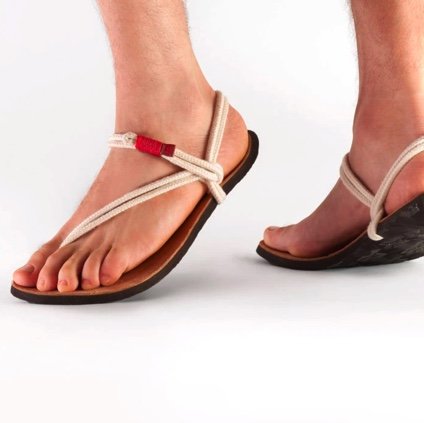 Curious Red barefoot sandals