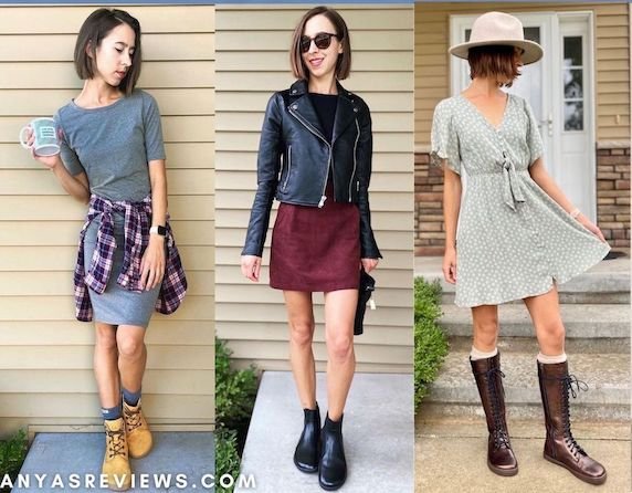 Fashion, But Make it Barefoot cover image by Anya's Reviews featuring 3 stylish outfits with barefoot boots
