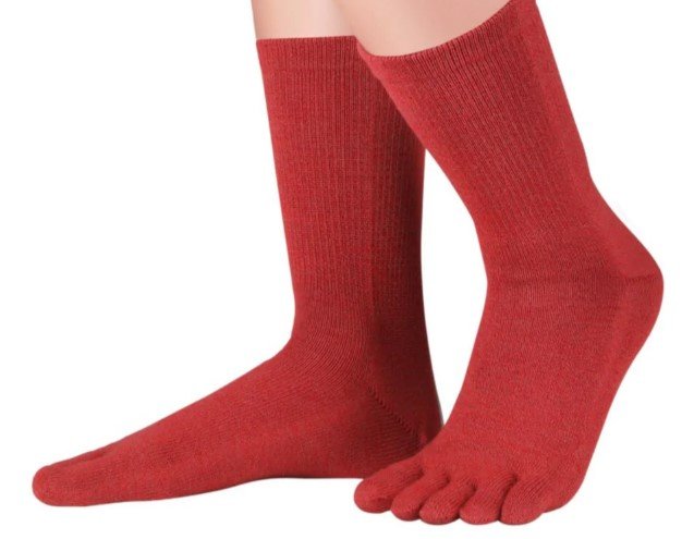 Stock image of Knitido Toe socks from Germany in a cotton merino blend