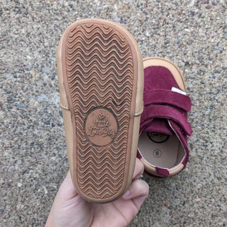 Little Love Bug barefoot shoe outsole shape for kids