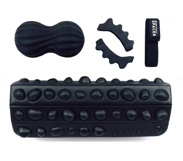 The Toe Spacer brand recovery products including toe spacer and rock mat.