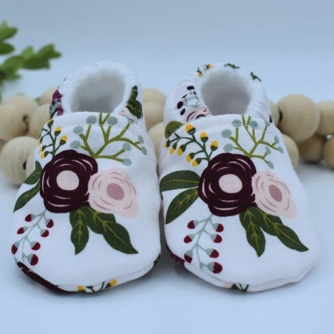 Vegan handmade fabric baby moccasins from Warriors Apparel