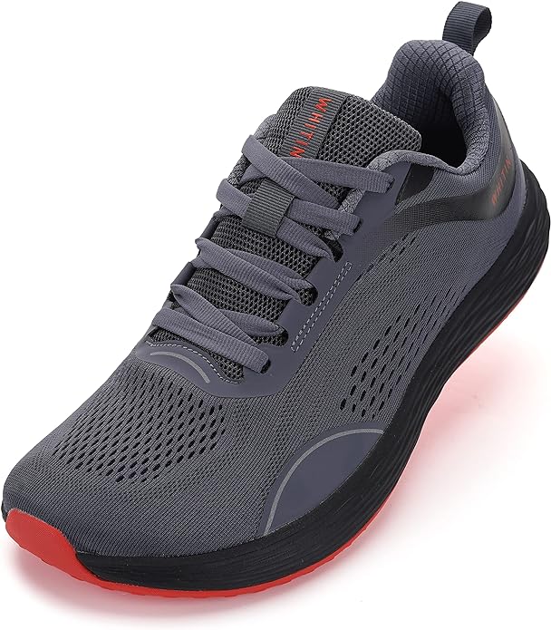 Whitin wide toe box zero drop running shoe with a cushioned sole