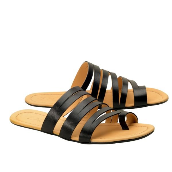 Stock image of a pair of Zaqq barefoot friendly zero drop slides
