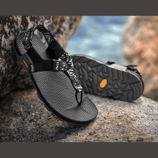 Stock image of Bedrock Cairn 3D light support footbed adventure sandals with a anatomical fit
