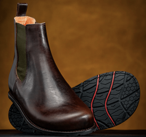 stock image of barefoot goodyear welted barefoot chelsea boots by Gaucho Ninja