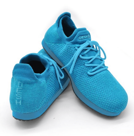 zero drop running shoe - oesh warrior in blue