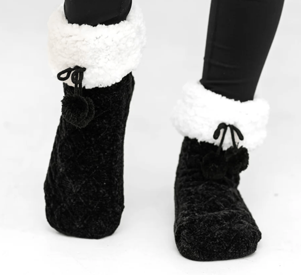 Pudus vegan chenille slipper socks